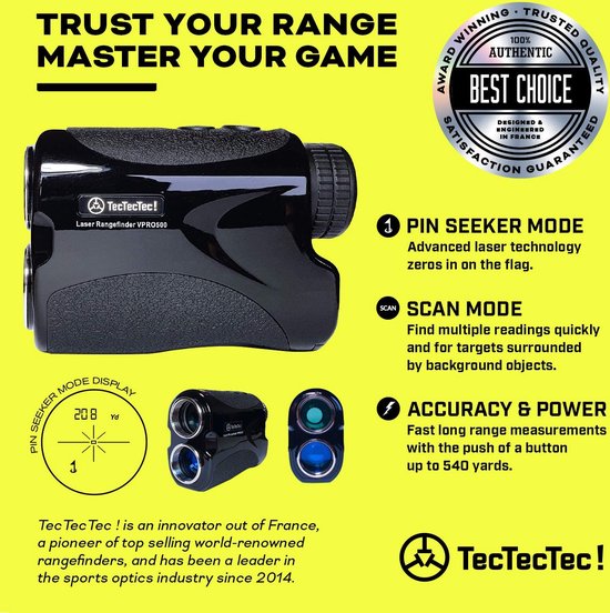 TecTecTec Geavanceerde VPRO500 Golf Laser Afstandsmeter van TecTecTec — afbeelding 5