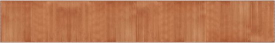 vidaXL - Vloerkleed - rechthoekig - 60x400 - cm - bamboe - bruin