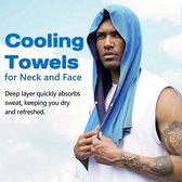 Verkoelende Hoodie - Verkoelingsdoek - Verkoelende Hoofddeksel - Koelhanddoek - Sport Koelhanddoek - Hoofdband - Hoofddoek - Microfiber Cooling Towel - Zwart - Black -