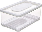 Boîtes alimentaires pour réfrigérateur iDesign - Wit - Avec couvercle - Grand (19 x 32 x 14 cm)