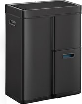 Bol.com EKO - Mirage Plus Sensor Recycler 30+15+15 ltr - Powder coated steel Plastic - Prullenbak - zwart aanbieding