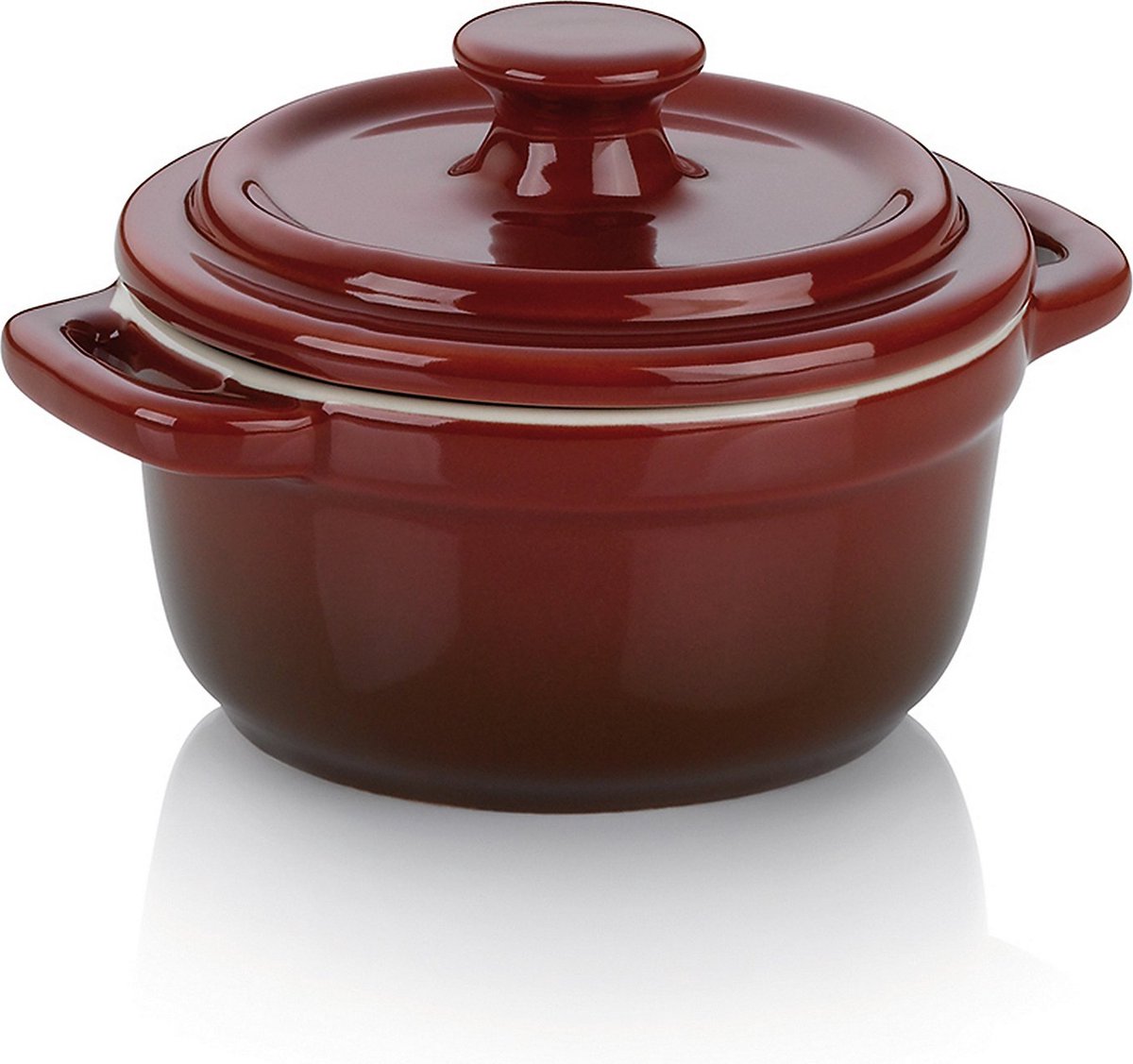 Mini braadpan Keramiek Rood 8 cm - Kela | Malin