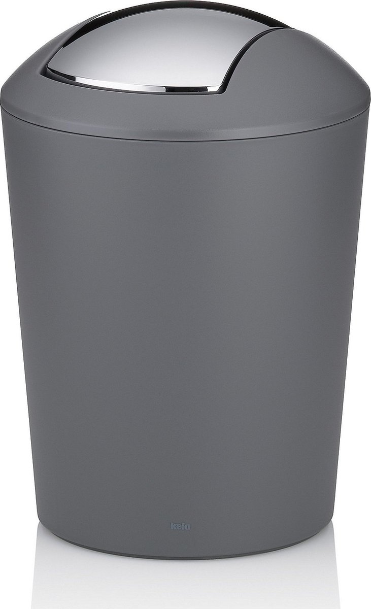 Goedkoopste Marta Afvalemmer Swing - 1,7 liter - Grijs - Kela