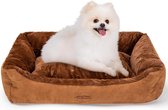 Orthopedisch hondenbed wasbaar hondenbed hondenkussen zacht en comfortabel hondenbed hondenmand donkerbruin M 75 x 50 x 20 cm met 2 populaire zoekwoorden dog cussion