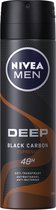 NIVEA MEN Deep Espresso Deodorant Spray - Anti-Transpirant Spray - 6 x 150ml - Voordeelverpakking