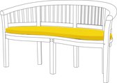 Coussin de siège résistant à l'eau Gardenista pour banc banane incurvé confortable et léger, idéal pour une utilisation en intérieur et en extérieur