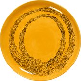 Serax Feast By Ottolenghi Dinerbord Ø22.5 Yellow Dots Black