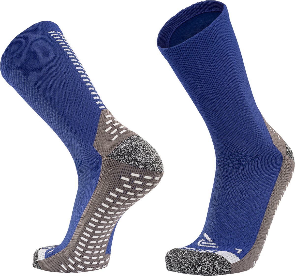 RØFF SOCKS® Gripsokken Voetbal - Sportsokken - Hardloopsokken - Naadloos - Compressie - Ergonomisch - Blauw - Maat 38-42