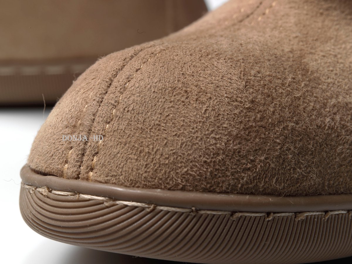 Pantoffels-sloffen-– Merino Schapenvacht – Hoog Model – Handgemaakt – Unisex – Bruin- maat 44/45-hand gemaakt