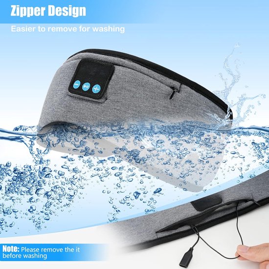 Masque de sommeil Bluetooth - Masque de sommeil - Écouteurs de course - Écouteurs de sommeil - Casque de sommeil - Must !