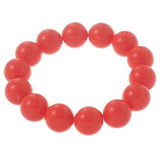 Behave - Bracelet - Élastique - Perles rouges