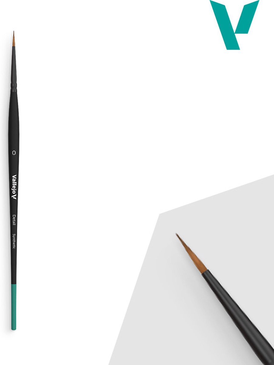 Vallejo Hobbypenseel - VALB02000 Ronde Synthetische Penseel Nr 0 Penseel
