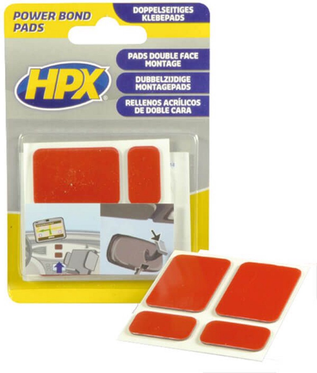 HPX DUBBELZIJDIGE HSA BEVESTIGINGSPADS - ANTRACIET (1ST)