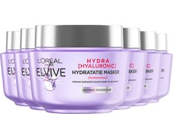 L’Oréal Paris Elvive Hydra Hyaluronic Haarmasker - Hydraterend Met Hyaluronzuur - 6 x 300 ml
