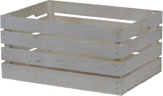 Boîte en bois - Groot, Wit / Boîte de rangement / Emballage cadeau / Cadeau / Cadeau