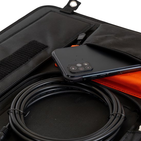 VOLT! - Draagbaar Zonnepaneel 100W - Opvouwbaar Zonnepaneel / Solar Panel - Ideaal voor powerbank - Camper en Caravan - Voerboot en nachtvissen van Vö — afbeelding 4