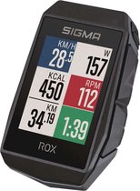 Ordinateur de vélo GPS Sigma ROX 11.1 EVO - Zwart - Incl. support de guidon standard + câble de charge USB-C