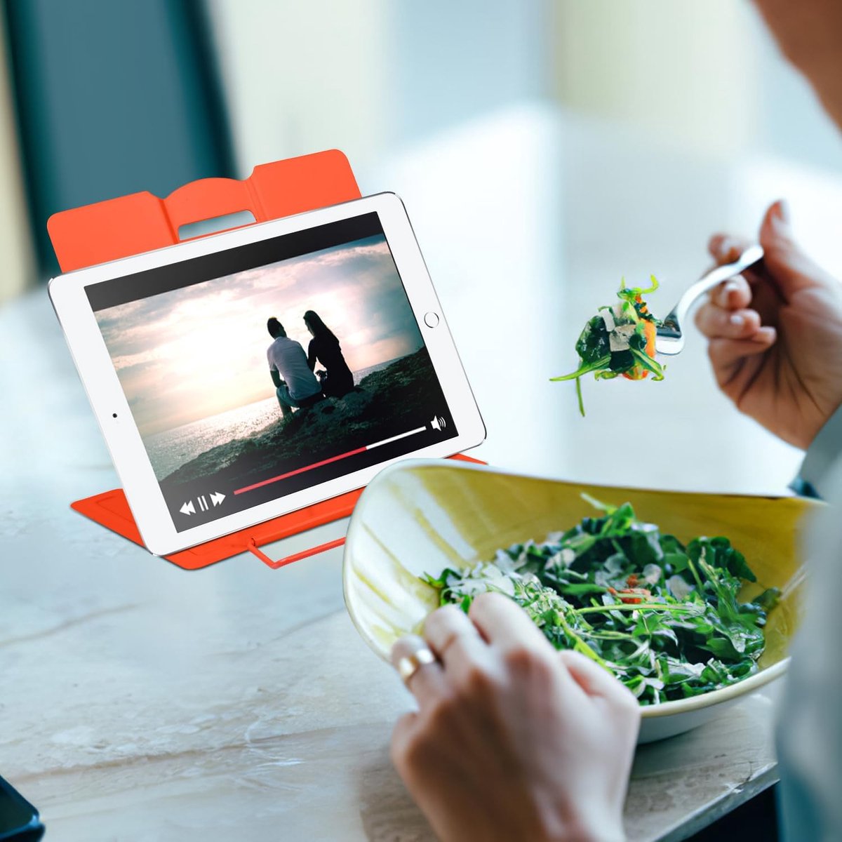 Support De Livre Réglable Et Pliable - Idéal Pour Enfants, Cuisiniers Et étudiants