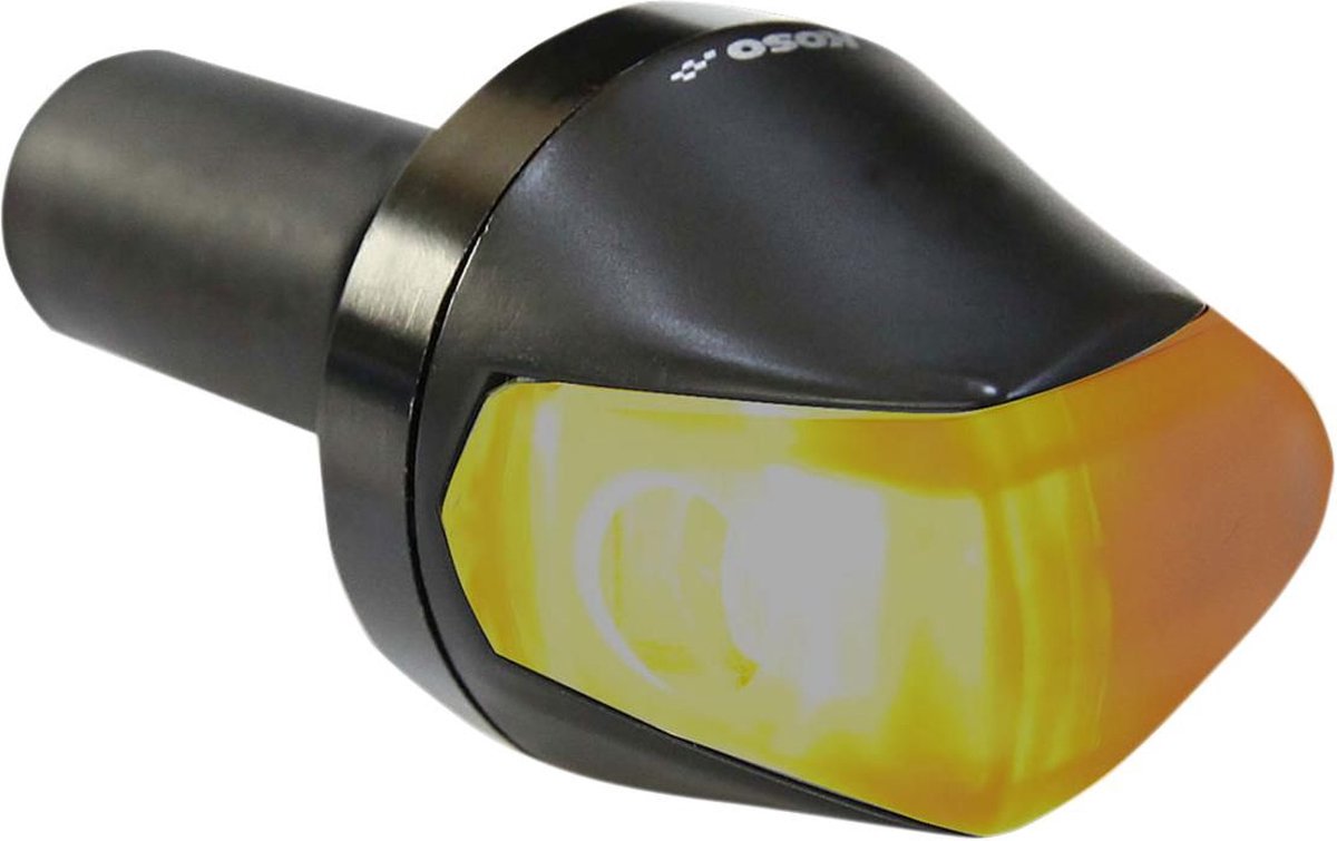 Knipperlicht stuurbalans Koso zwart Smoke (E-Keur)