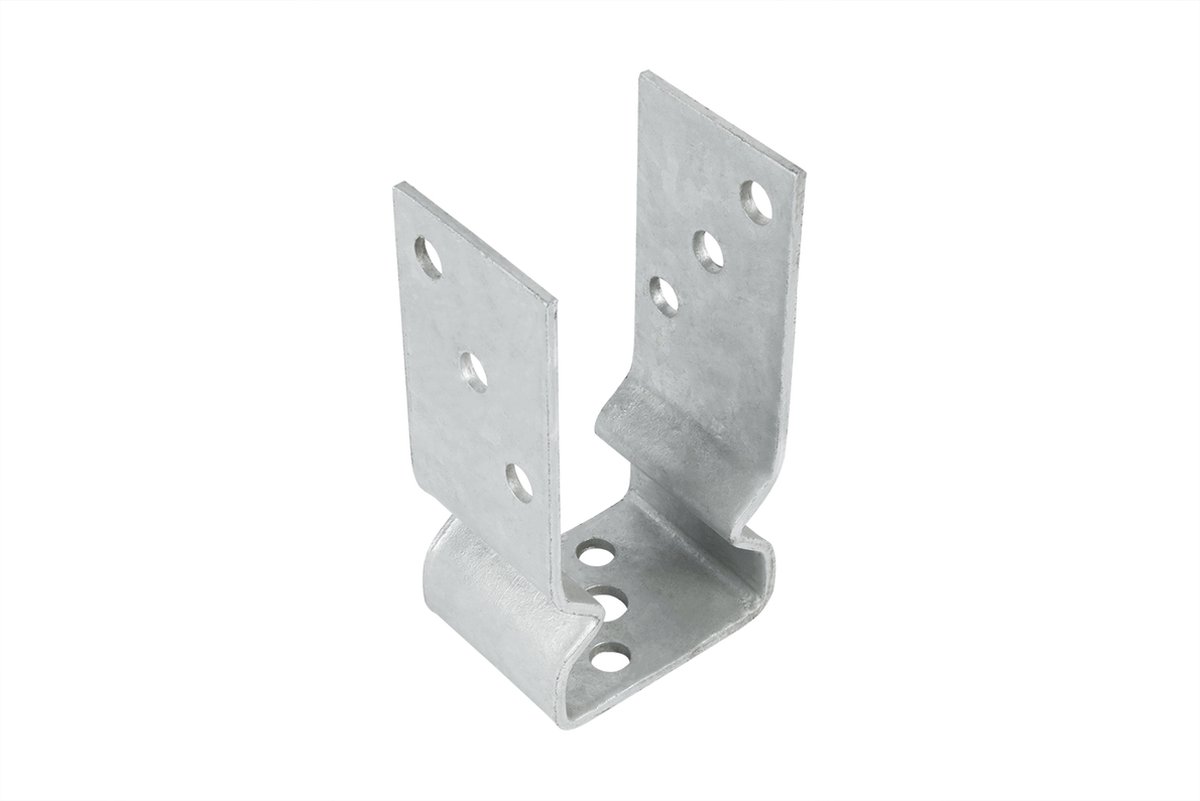 Paalhouder met Ril voor 7 x 7 cm Palen | Per Stuk