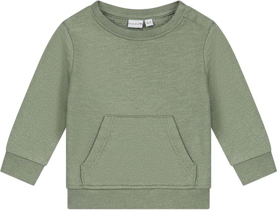 Prénatal baby sweater - Jongens - Light Khaki Green - Maat 68