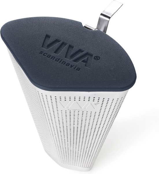 Filtre à Thé Infusion Viva Scandinavia - Acier Inoxydable / Silicone - Bleu Foncé