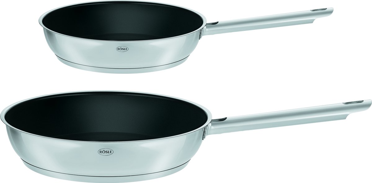 Rösle Elegance Koekenpannenset - 2 Stuks - 20 cm - 28 cm