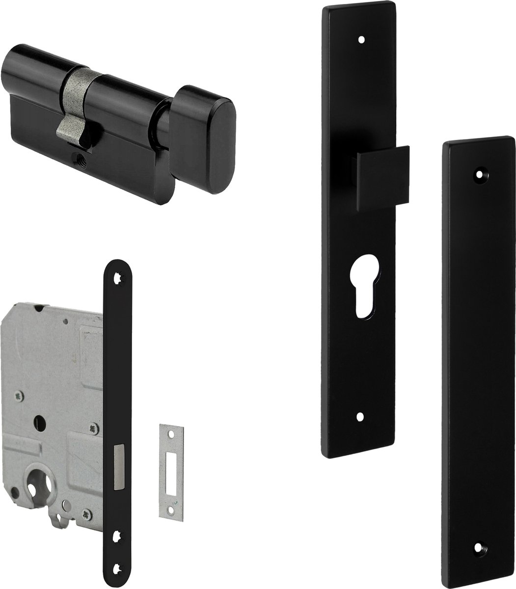 Eliot® schild met knop profielcilinder - incl. kastslot profielcilinder - incl. knopcilinder 30/30 met 3 sleutels