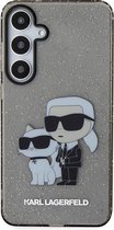 Karl Lagerfeld Backcase hoesje geschikt voor Samsung Galaxy S24 - Effen Donkergrijs - TPU (Zacht)