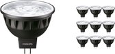 Voordeelpak 10x Philips Master LEDspot GU5.3 MR16 6.7W 410lm 10D - 927 Zeer Warm Wit | Beste Kleurweergave - Dimbaar - Vervangt 35W
