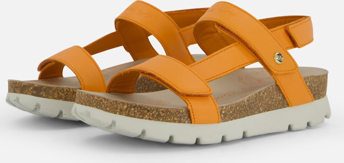 Panama Jack Selma B14 Sandalen oranje Leer - Dames - Maat 42