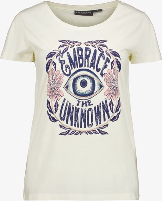 TwoDay dames T-shirt met print wit - Maat L