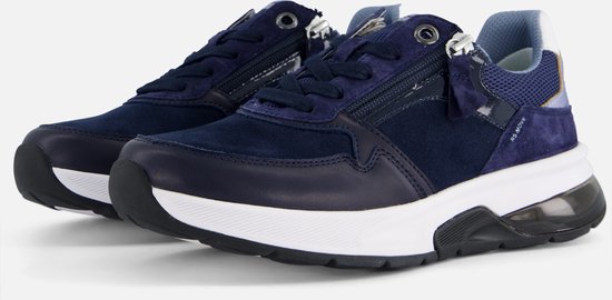 Gabor Rollingsoft Sneakers blauw Suede - Dames - Maat 38.5