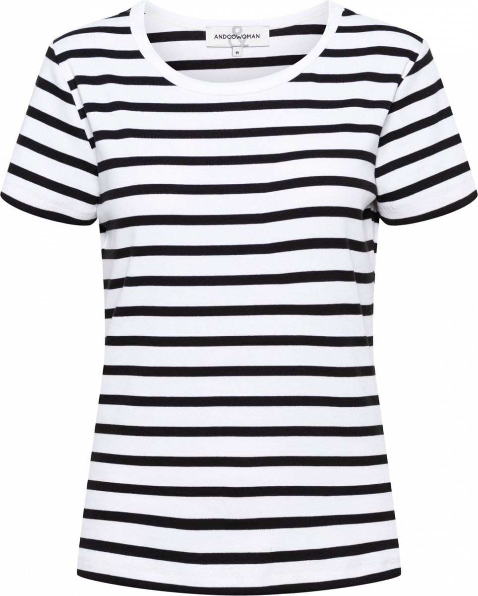 &Co Woman SAVI STRIPE - Top - 3XL - Zwart