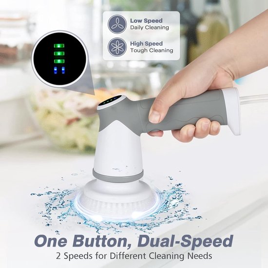 Brosse Électrique Nettoyage Chaussures – Machine à Polir Cuir Avec 4 Têtes – Portable Pour Chaussures, Sièges Auto, Sacs