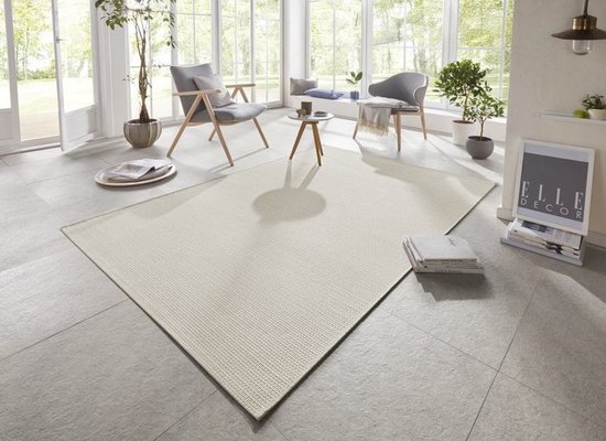 Flycarpets Elle Decoration - Binnen & Buitenkleed - Secret - Laagpolig - Beige - 80x150 cm