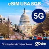 Amerika eSIM - 8GB - Prepaid Simkaart - 42 Dagen - USA - 4G & 5G - GoSIM