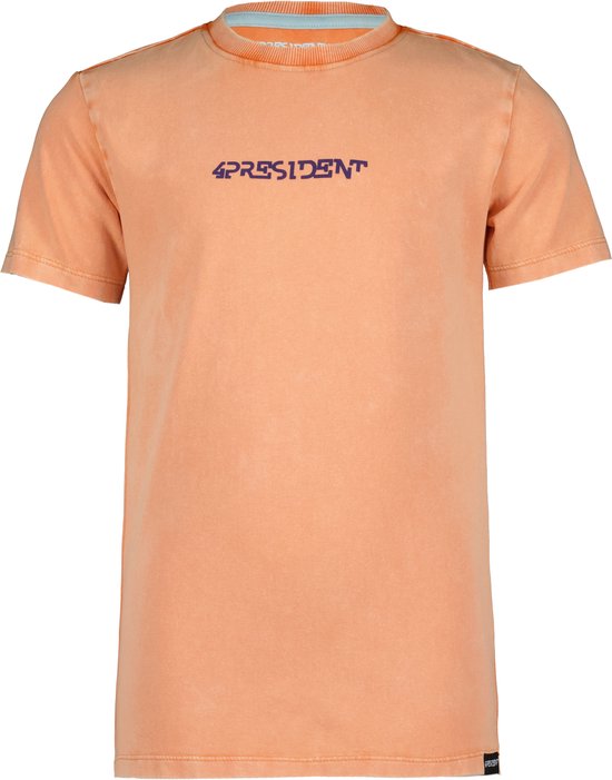 4PRESIDENT T-shirt jongens - Orange Tiger - Maat 80