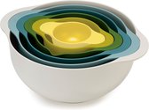 Joseph Joseph Duo Opal - Schalen Voedsel Bereiding Nest van 6 Stuks - Kunststof - Multicolor