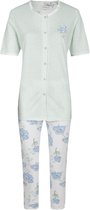 Ringella Pyjama lichtgroen met bloemendessin - 44