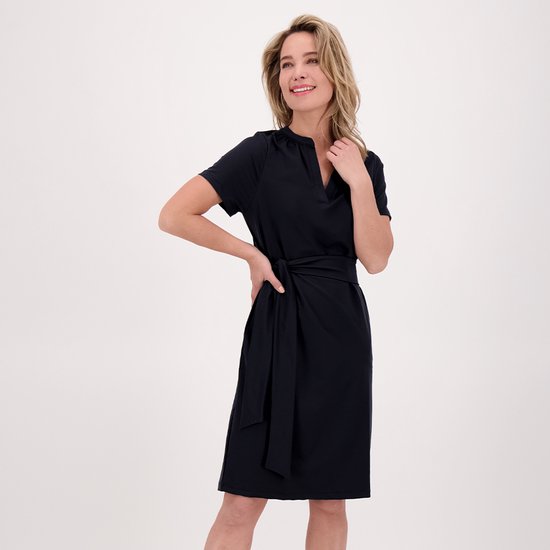 Robe Noire de Je m'appelle - Femme - Tissu de voyage - Taille 40 - 4 tailles disponibles