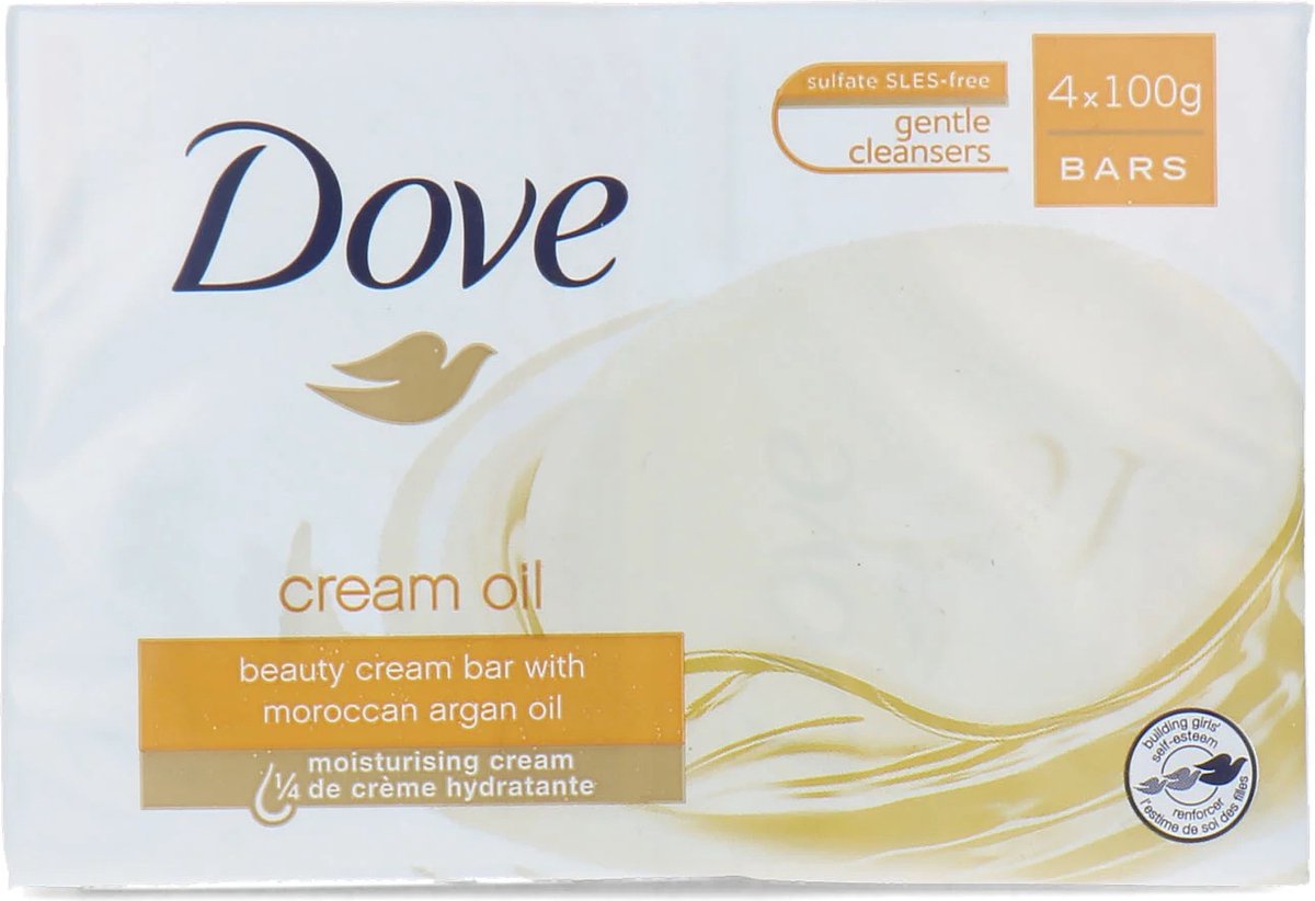 Dove Cream Oil Soap Bar - 4 x 100 gram