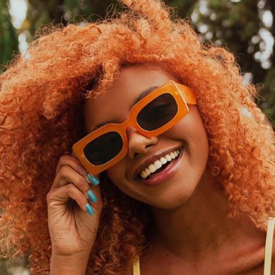Rectangle Zonnebril - Oranje/Orange - Rechthoekig - Fashion Favorite van Fashion Favorite — afbeelding 3