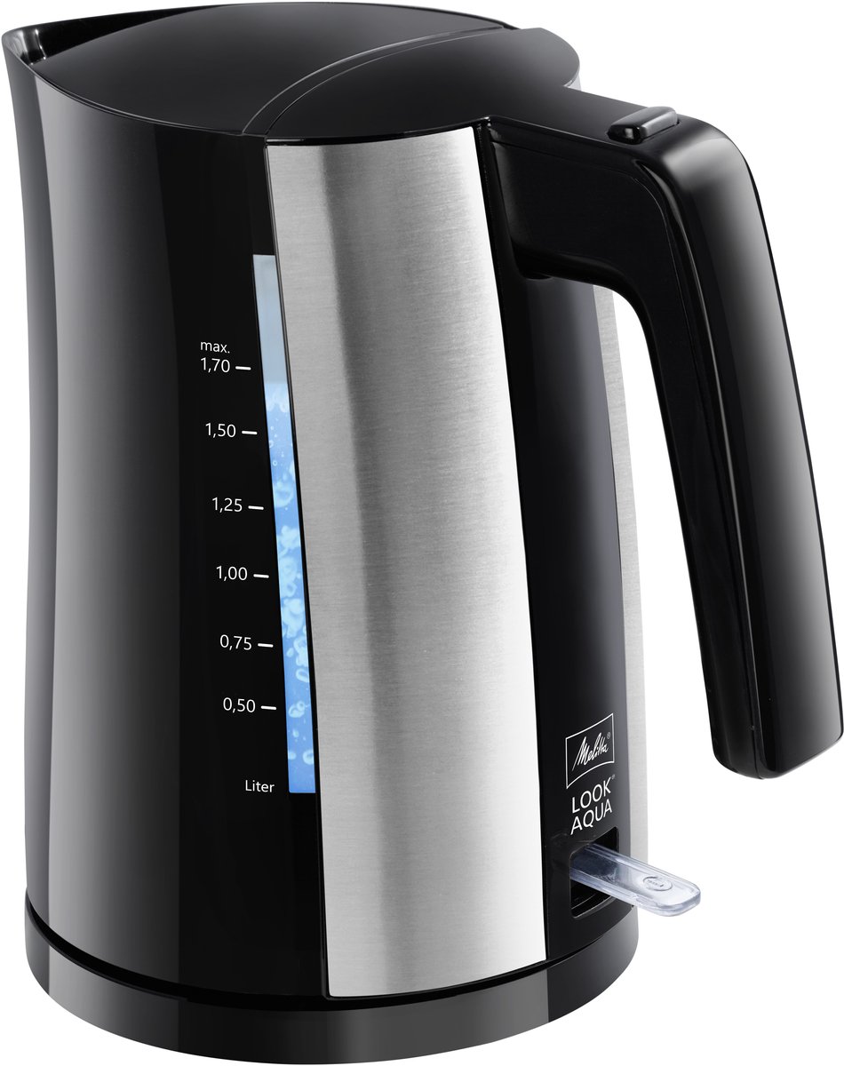 Melitta Look Aqua Waterkoker 1.7L 2400W Zwart