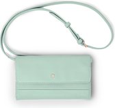 AIMI Bags Schoudertasje / Clutch Leer Mintgroen