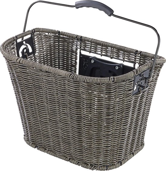 Stuurmand fietsmand fiets mand voor - afneembaar - opvouwbaar - Blue Bird Anelli - met Quick-Clip houder - extra 2e houder - ca. 20 liter volume - geschikt voor e-bike