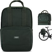 Sacoches de vélo pour porte-bagages femmes et hommes, vert, vélo, sac de vélo 2 en 1, sac à dos et sac de porte-bagages, hydrofuge