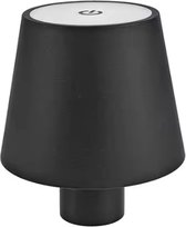 Lampe bouteille - Lampe de table - Zwart - Rechargeable USB - Blanc chaud - Touch Dimmable - LED