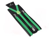 CHPN - Bretels - Neon bretels - Broekhouder - Neon groen - One size - Verstelbaar - Elastisch - Unisex