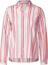 CECIL Multicolor Stripe Blouse Dames Blouse - pink sorbet - Maat L